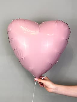 Сердца пыльная роза 45 см / Ar