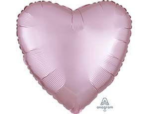 Сердца сатин 45 см розовые pink /ang Сердца сатин 45 см розовые pink /ang