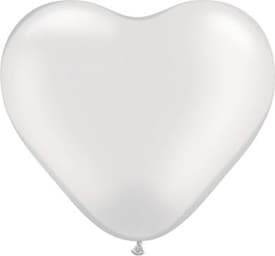 Сердце 10" Кристалл Белое/Ит БЕЗ ОБРАБОТКИ