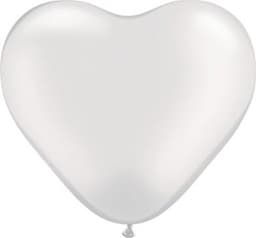 Сердце 10" Кристалл Белое/Ит БЕЗ ОБРАБОТКИ