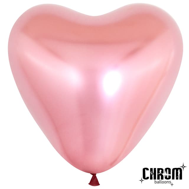Сердце (12''/30 см) хром розовый Сердце (12''/30 см) хром розовый