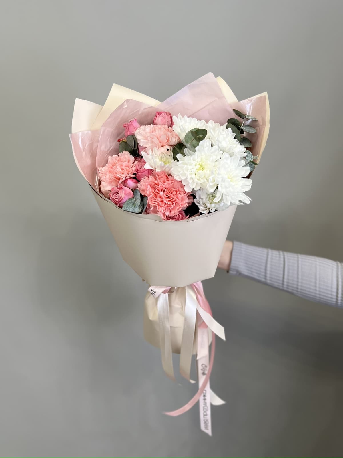 Сет шар + нежный букет "Bubble"