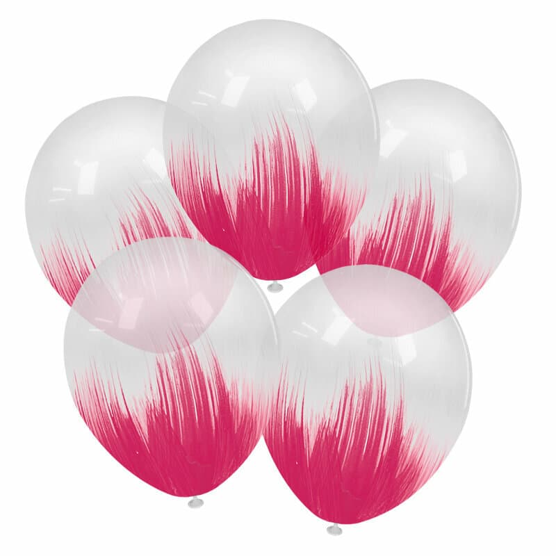 Шар (12''/30 см) Браш, Малиновый, кристалл