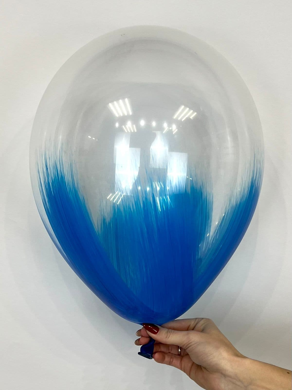 Шар (12''/30 см) Браш, Синий, кристалл