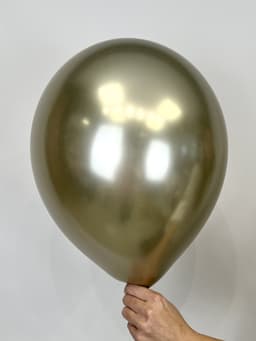 Шар (12"/30 см) Хром , белое золото