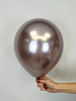 Шар (12''/30 см) Хром , розовый лайт