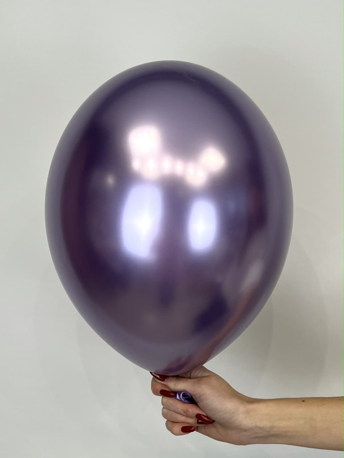 Шар (12"/30см) Хром,фиолетовый