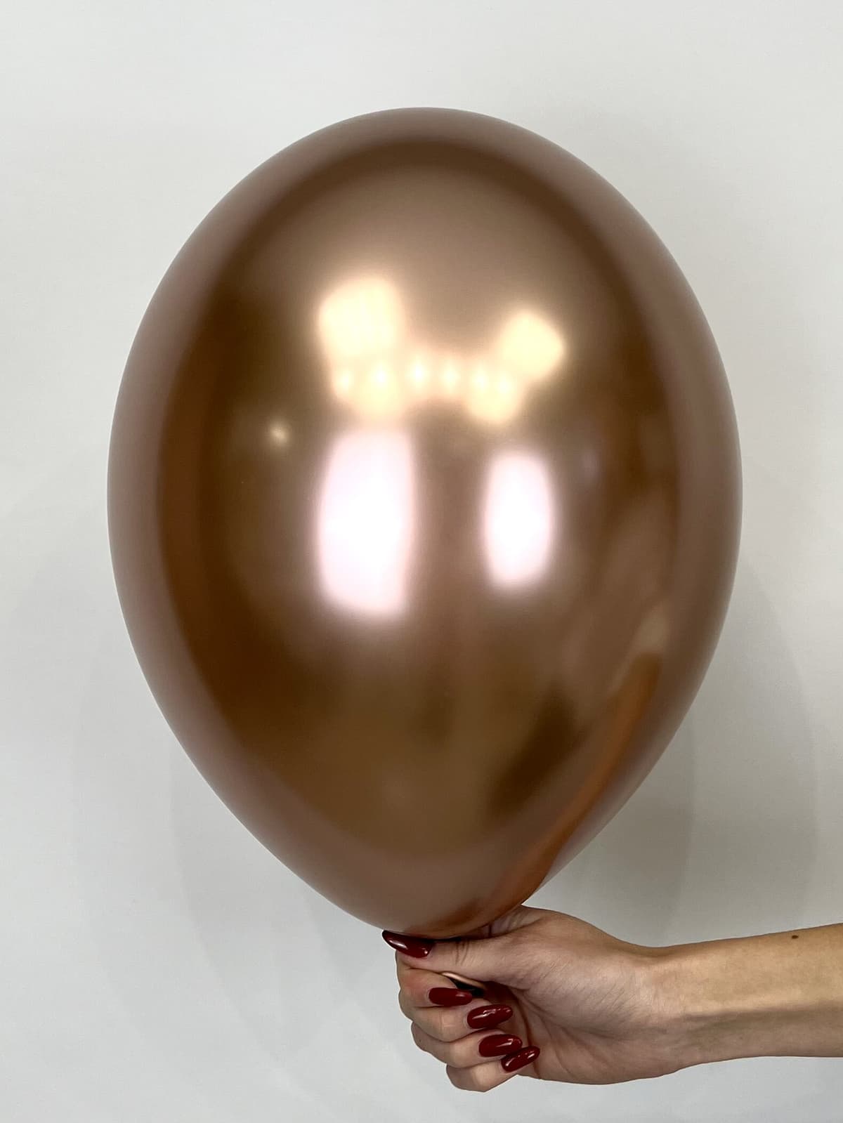 Шар (12"/30см) Хром,розовое золото