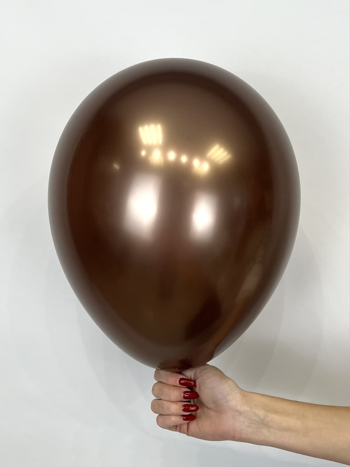 Шар (12"/30см) Хром,трюфель