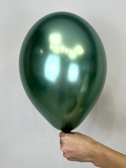 Шар (12"/30см) Хром,зеленый