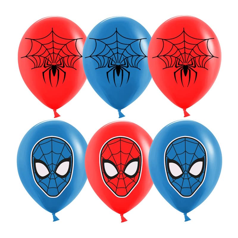 Шар 12"30см Паучок, красный/синий