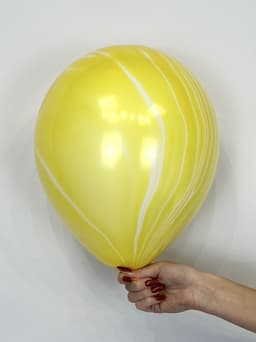 Шар 12"30см Желтый,агат