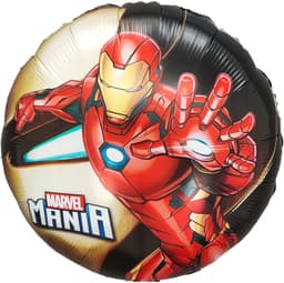 Шар (18''/46 см) Круг, Железный человек, Дизайн №2