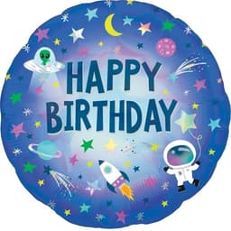 Шар (18"/46см) Круг,Космические приключения