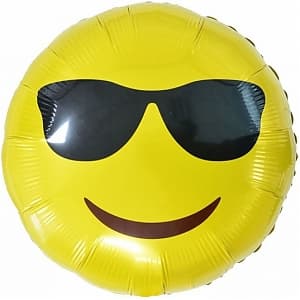 Шар (18"/46см) Круг,Смаил Эмоции (Крутой)