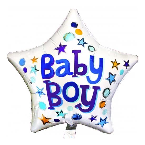 Шар 18" Звезда Baby Boy 45см