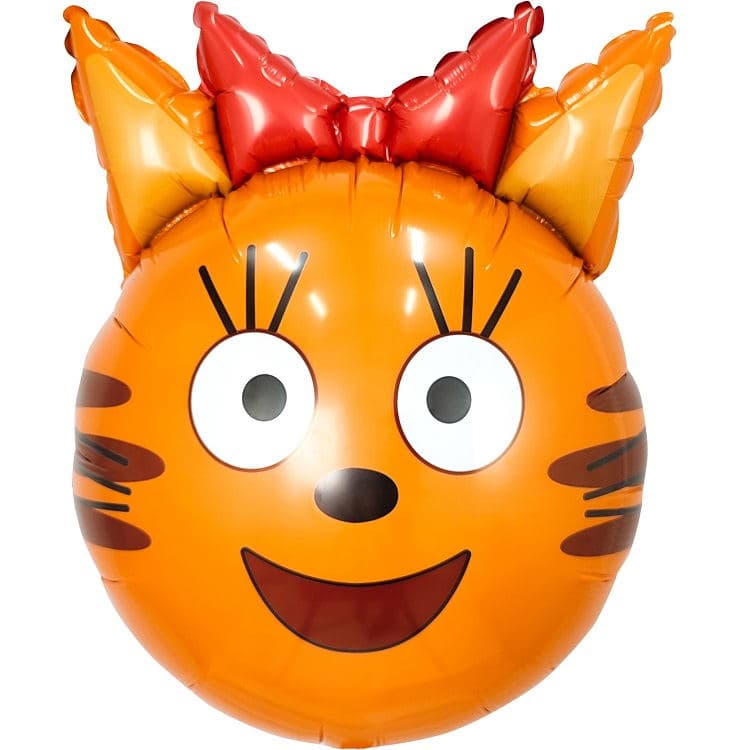 Шар (19"/48см) Голова, Три кота, Карамелька