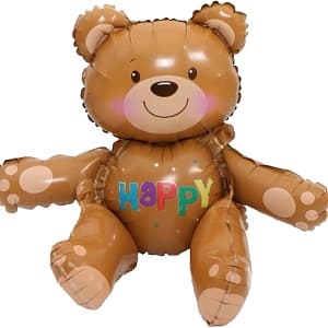 Шар (20"/51см) Фигура,Сидячий мишка с воздухом