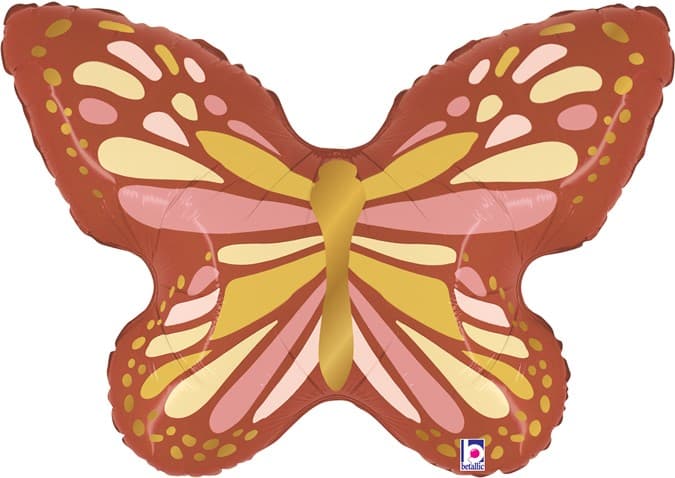 Шар (29''/74 см) Фигура, Бабочка Бохо