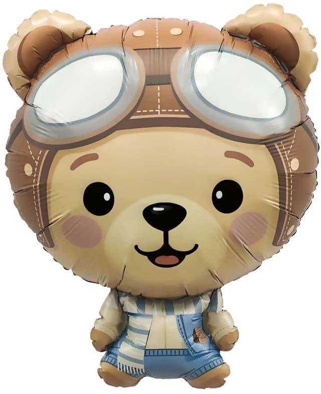 Шар (29''/74 см) Фигура, Мишка Пилот Шар (29''/74 см) Фигура, Мишка Пилот