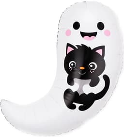 Шар (30''/76 см) Фигура, Привидение с котенком