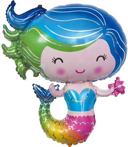 Шар (30''/76 см) Фигура, Русалочка Шар (30''/76 см) Фигура, Русалочка