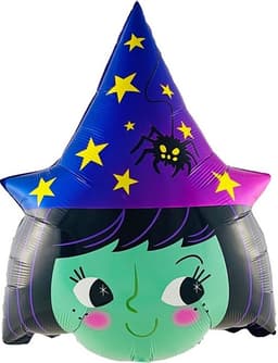 Шар (32''/81 см) Фигура, Голова, Маленькая ведьмочка