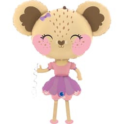 Шар (36''/91 см) Ходячая Фигура, Мышка Балерина, 1 шт. в уп.