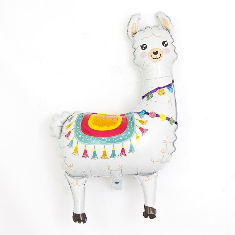 Шар 37"/94см Фигура,Лама Альпака,белый