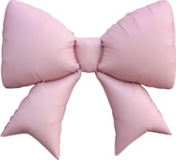 Шар (39''/99 см) Фигура, Бант, Розовый, Сатин