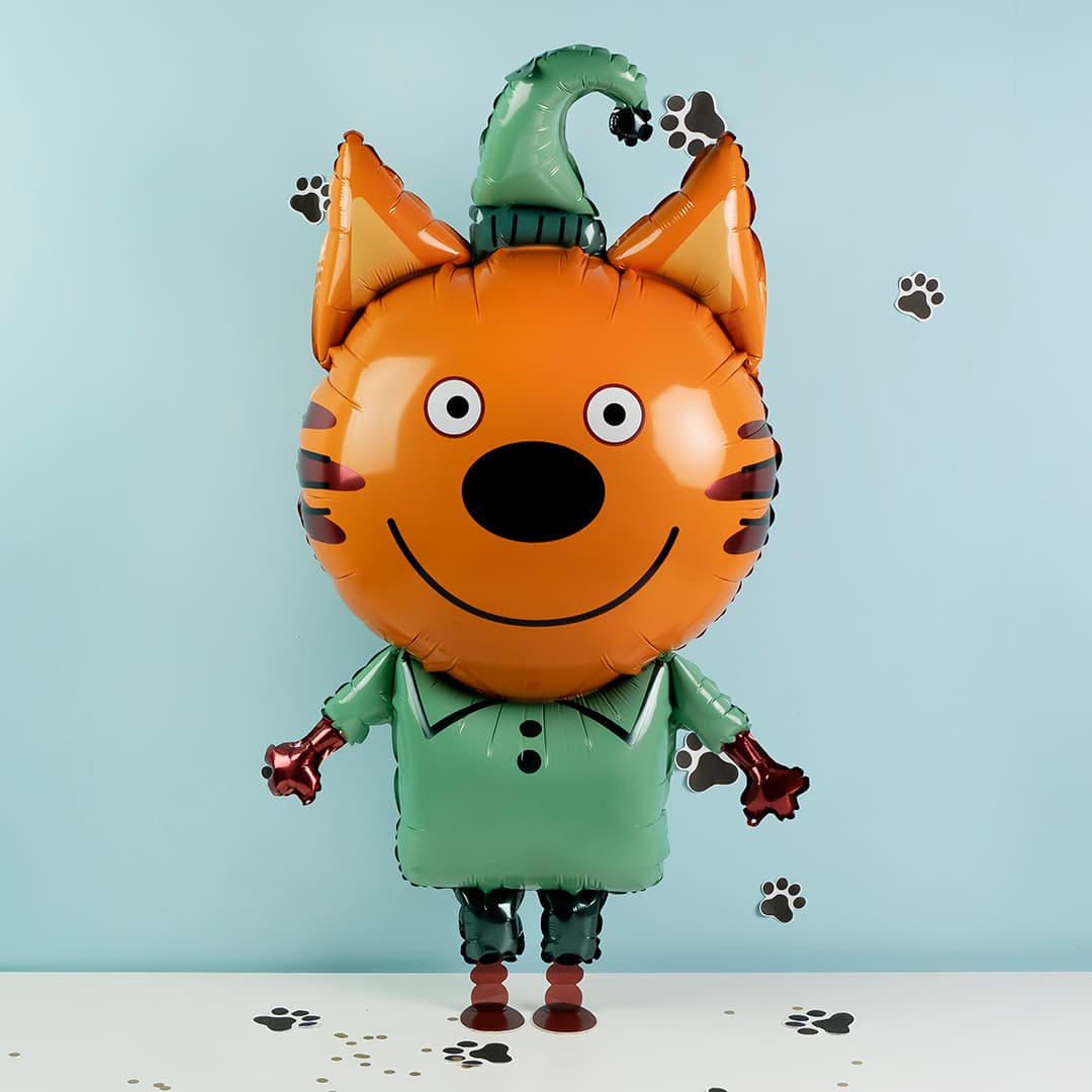 Шар (43''/109 см) Ходячая Фигура, Три Кота, Компот