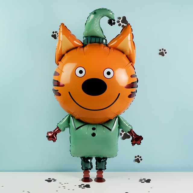 Шар (43''/109 см) Ходячая Фигура, Три Кота, Компот Шар (43''/109 см) Ходячая Фигура, Три Кота, Компот