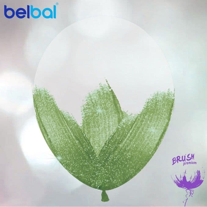 Шар Браш эвкалипт, прозрачный кристалл 30см