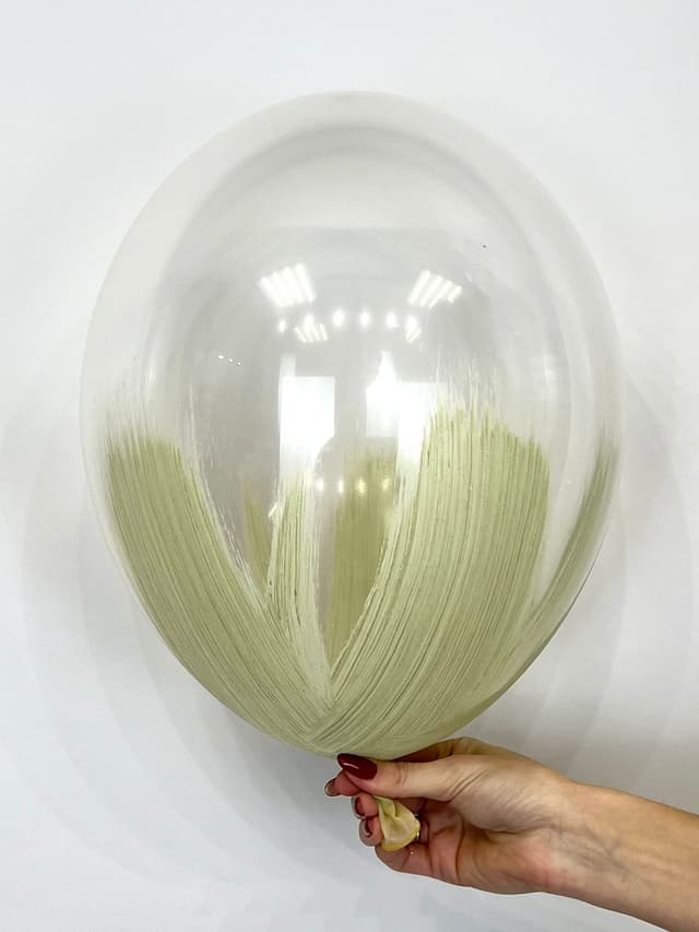 Шар Браш эвкалипт, прозрачный кристалл 30см Шар Браш эвкалипт, прозрачный кристалл 30см