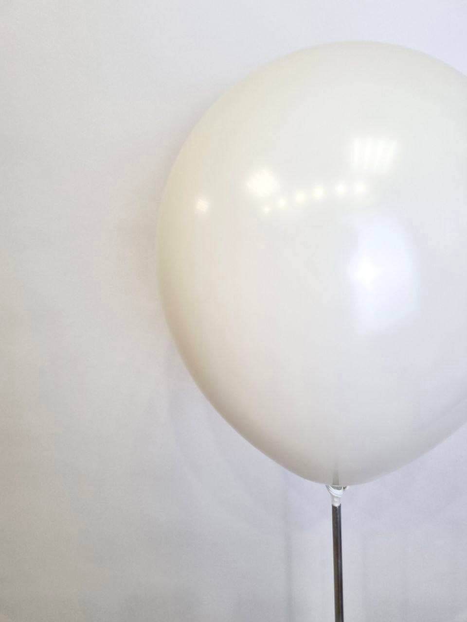 Шар даблстафф (шар в шаре) белый песок + белый пастель 30 см