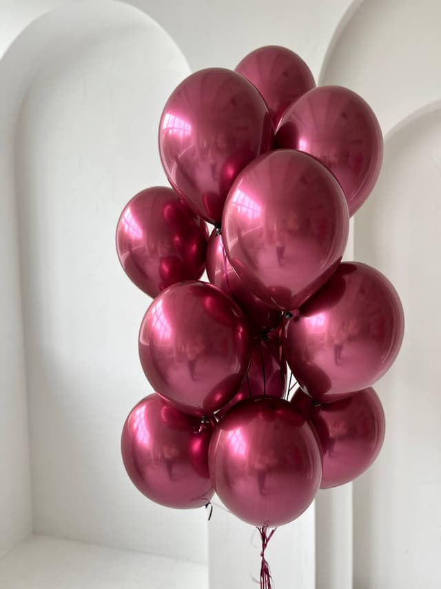 Шар даблстафф (шар в шаре) бургундия кристалл + сребро хром Шар даблстафф (шар в шаре) бургундия кристалл + сребро хром