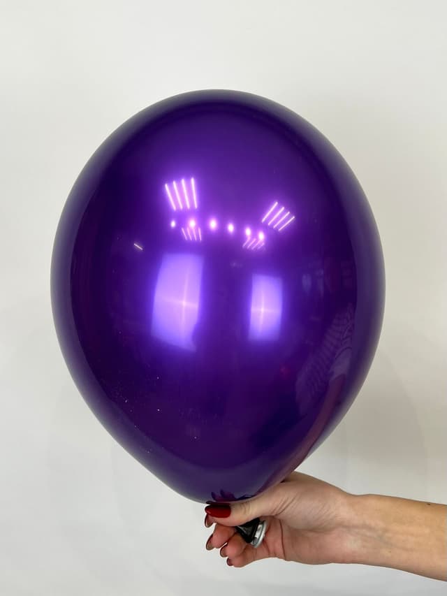 Шар даблстафф (шар в шаре) фиолетовый кристалл + хром шампань 30 см Шар даблстафф (шар в шаре) фиолетовый кристалл + хром шампань 30 см