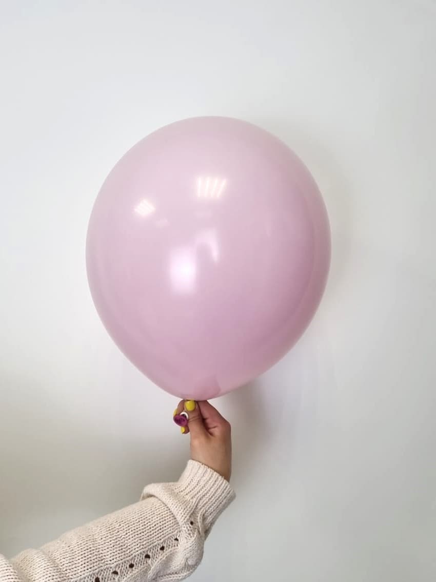 Шар даблстафф (шар в шаре) фуксия + белый пастель 30 см