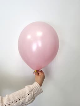 Шар даблстафф (шар в шаре) красный + белый пастель 30 см