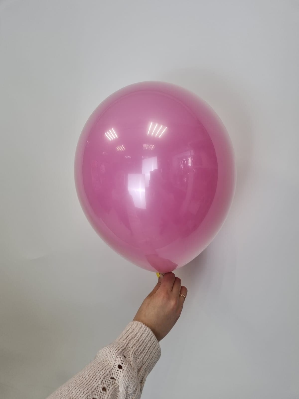 Шар даблстафф (шар в шаре) кристалл + фуксия пастель 30 см