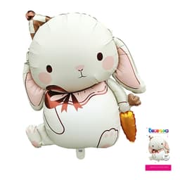 Шар фигура 34\86 см Зайка в колпаке Rabbit