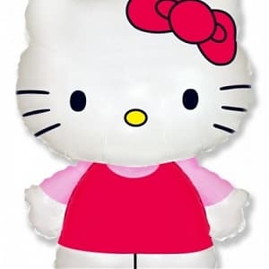 Шар фольга Hello Kitty на палочке Шар фольга Hello Kitty на палочке
