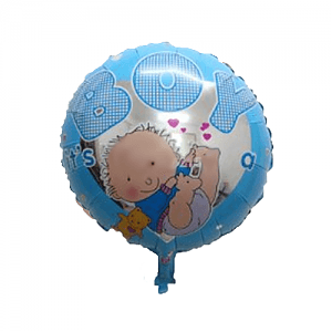 Шар фольга Круг It's a Boy с гелием 45 см Шар фольга Круг It's a Boy с гелием 45 см