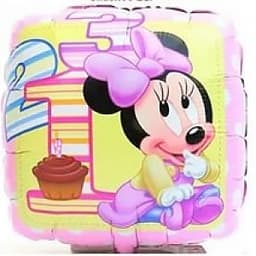 Шар фольга Минни Маус малышка с гелием 45 см