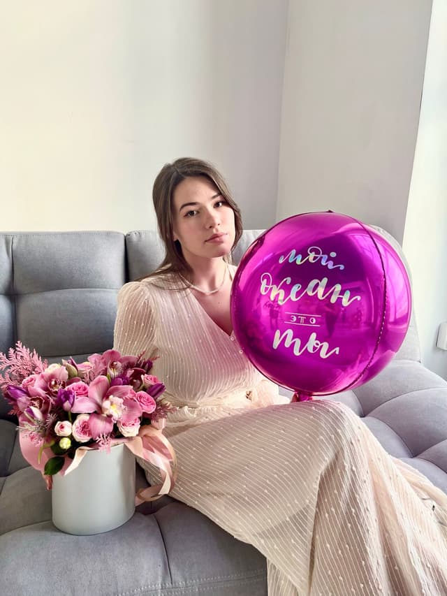 Шар фольгированный сфера с надписью Шар фольгированный сфера с надписью