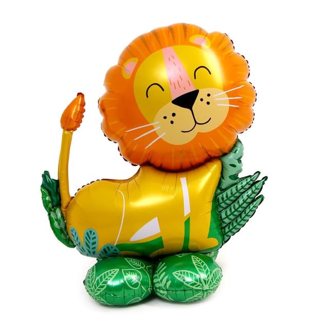 Шар ходячий фольгированный 30"/ 76 см «Лев на подставке» Шар ходячий фольгированный 30"/ 76 см «Лев на подставке»