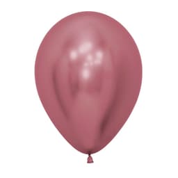 Шар хром розовый 5"