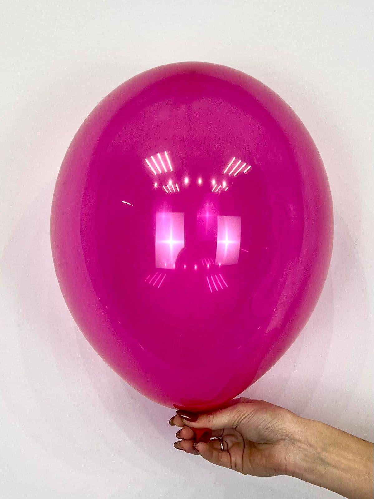 Шар кристалл фуксия 30 см (для даблстафф)