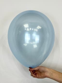 Шар кристалл прозрачный синий / 30 см