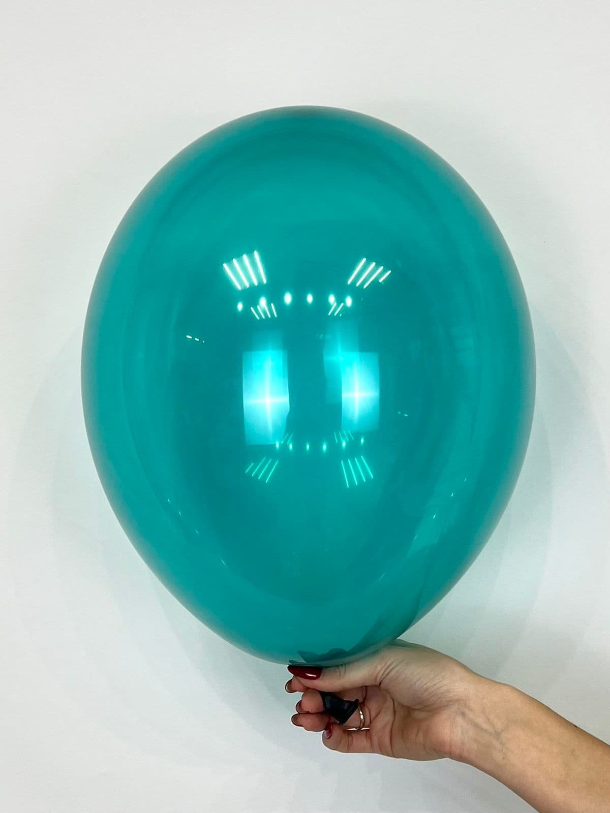 Шар кристалл Тиффани (бирюзовый) / teal 30 см (для даблстафф)